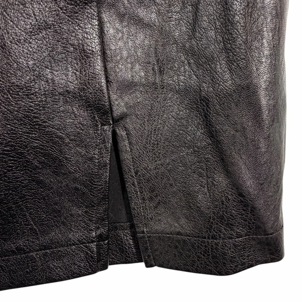 Wild Fable Black Faux Leather Mini Skirt Size Medium stylish winter looks